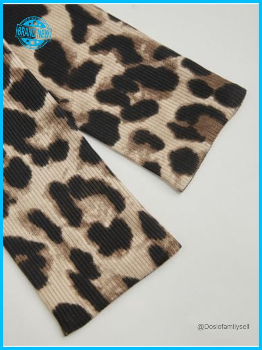 Leopard Print Strapless Tube Top Ruched Crop Top with Scarf - Picture 4 of 6
